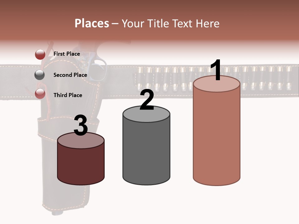 Isolated On White Isolated Horizontal PowerPoint Template