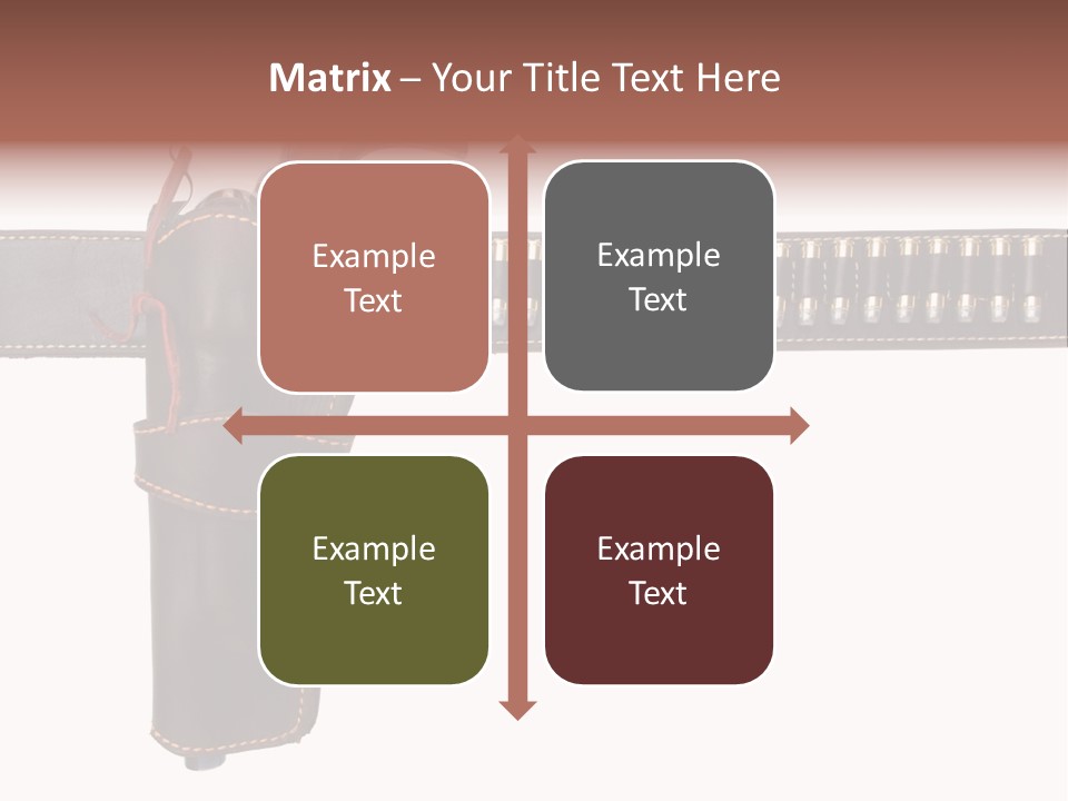 Isolated On White Isolated Horizontal PowerPoint Template