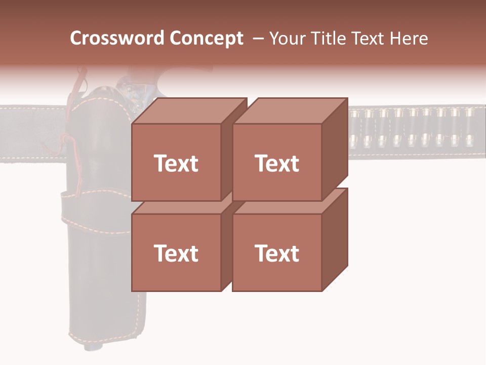 Isolated On White Isolated Horizontal PowerPoint Template