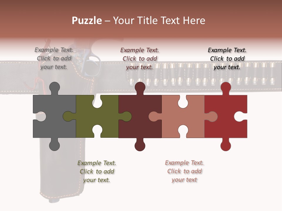 Isolated On White Isolated Horizontal PowerPoint Template