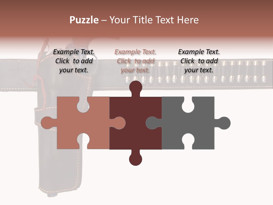 Isolated On White Isolated Horizontal PowerPoint Template