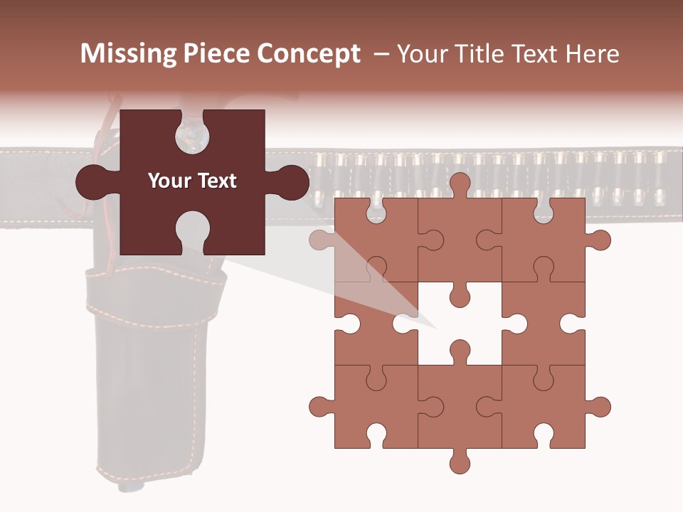 Isolated On White Isolated Horizontal PowerPoint Template