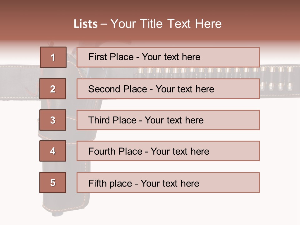 Isolated On White Isolated Horizontal PowerPoint Template