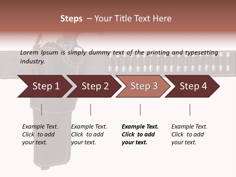 Isolated On White Isolated Horizontal PowerPoint Template