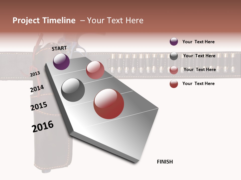 Isolated On White Isolated Horizontal PowerPoint Template