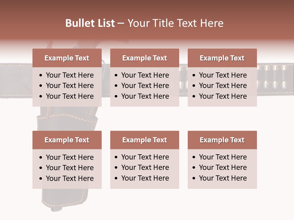 Isolated On White Isolated Horizontal PowerPoint Template