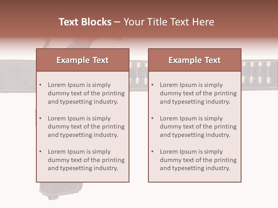 Isolated On White Isolated Horizontal PowerPoint Template
