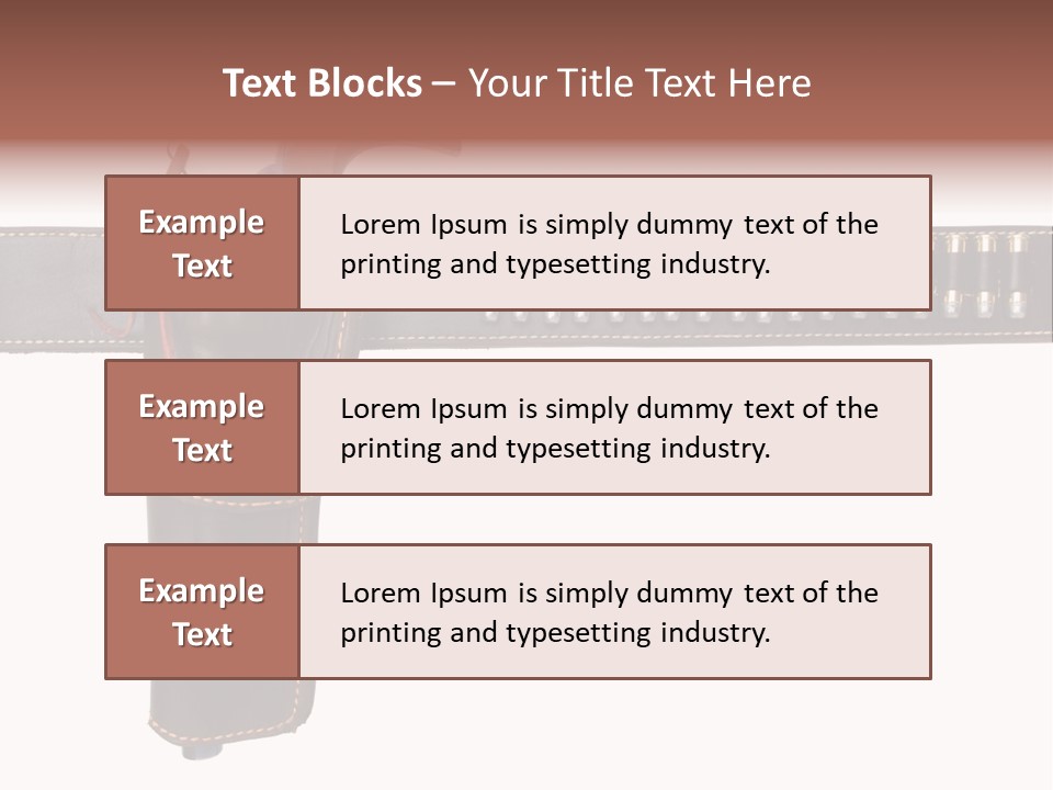 Isolated On White Isolated Horizontal PowerPoint Template