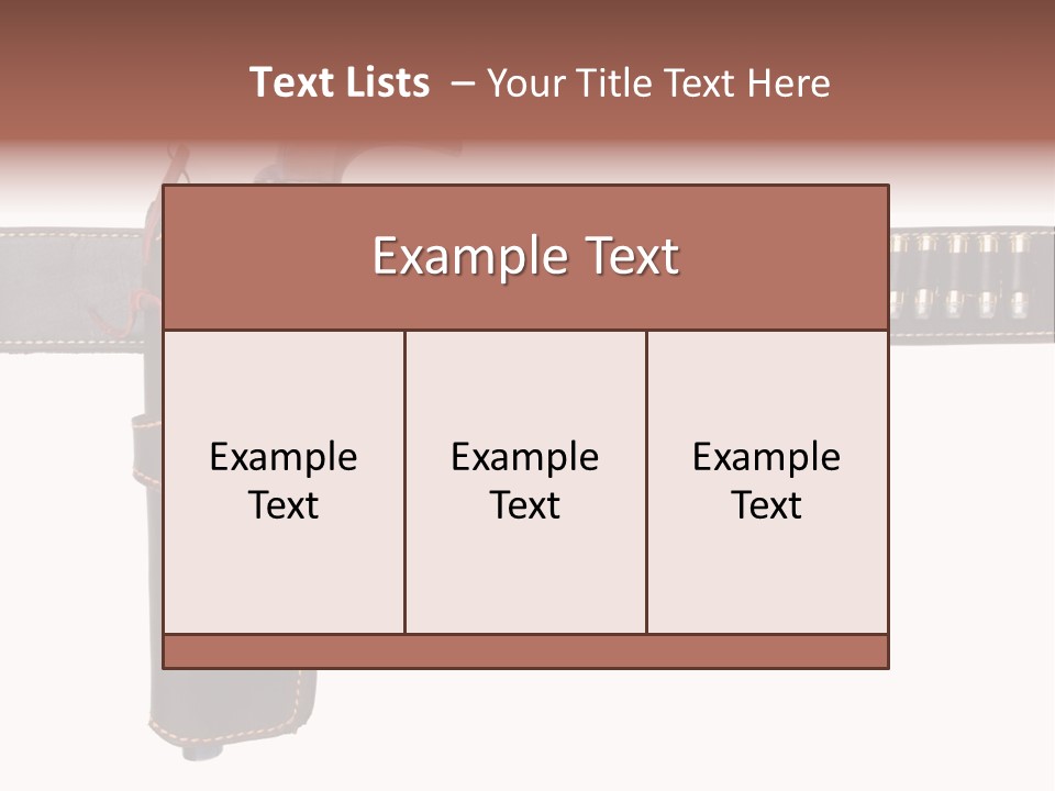 Isolated On White Isolated Horizontal PowerPoint Template