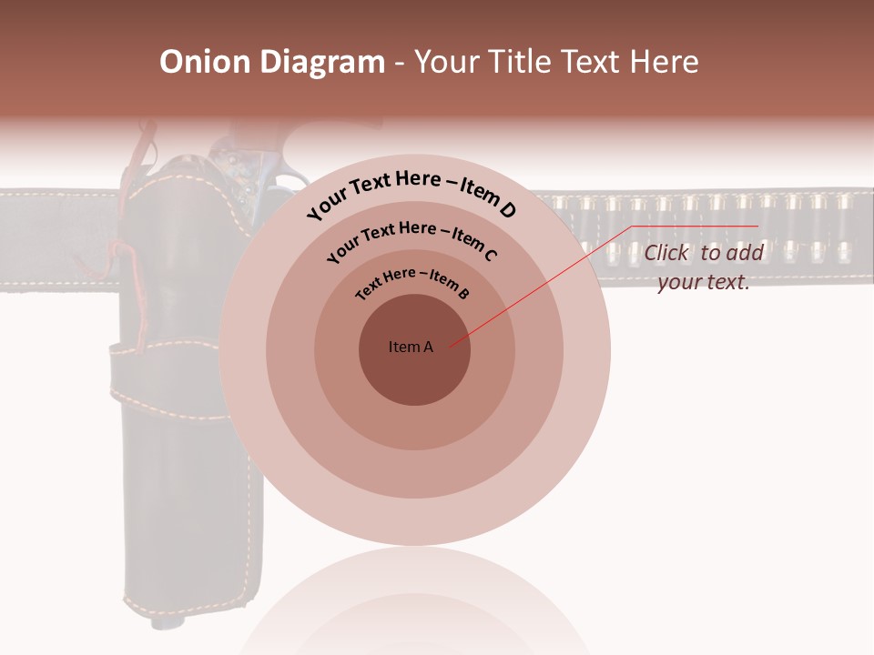 Isolated On White Isolated Horizontal PowerPoint Template