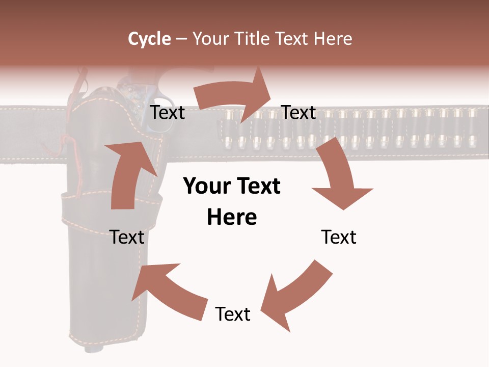 Isolated On White Isolated Horizontal PowerPoint Template