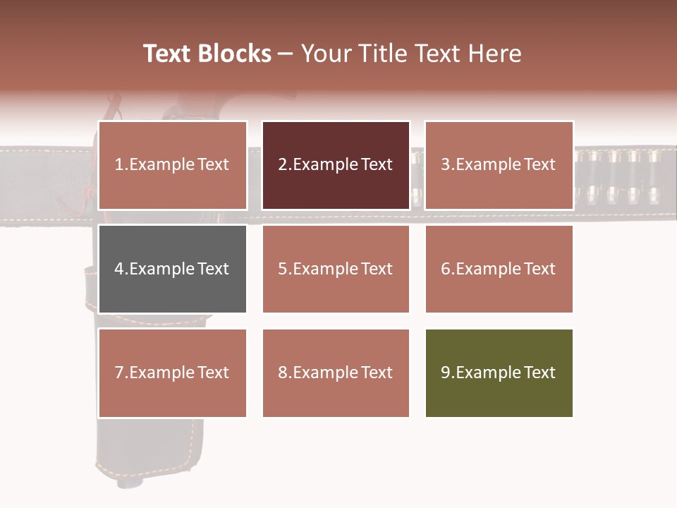 Isolated On White Isolated Horizontal PowerPoint Template