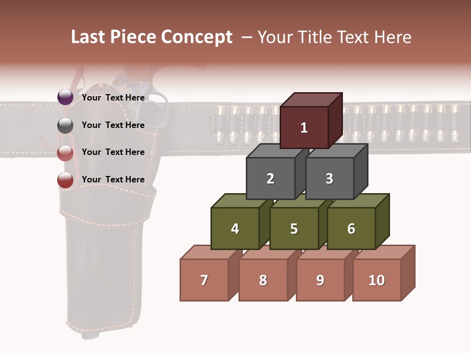 Isolated On White Isolated Horizontal PowerPoint Template