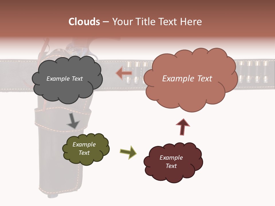 Isolated On White Isolated Horizontal PowerPoint Template