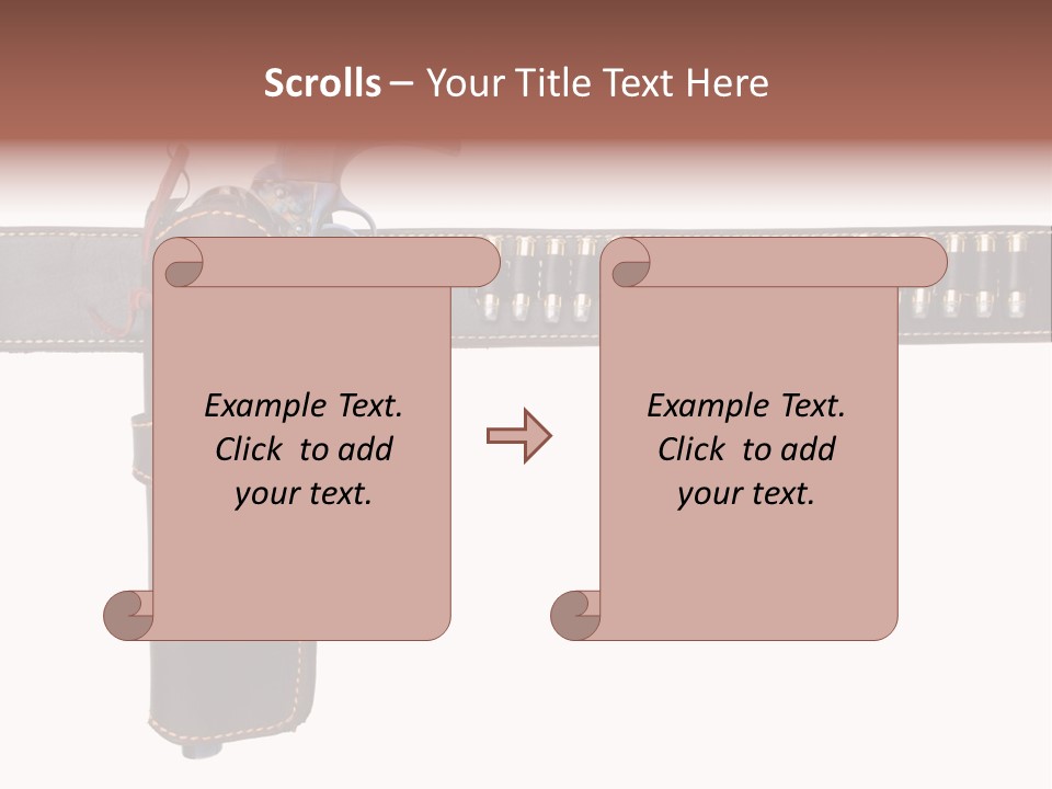 Isolated On White Isolated Horizontal PowerPoint Template