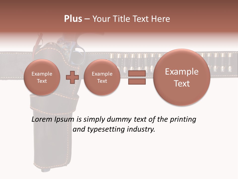 Isolated On White Isolated Horizontal PowerPoint Template