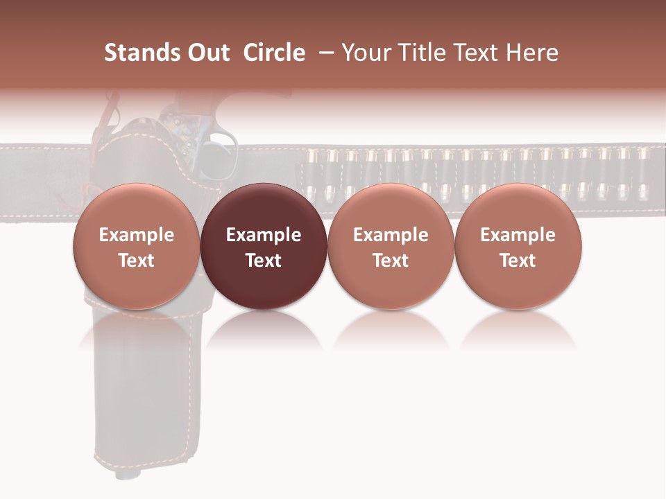 Isolated On White Isolated Horizontal PowerPoint Template