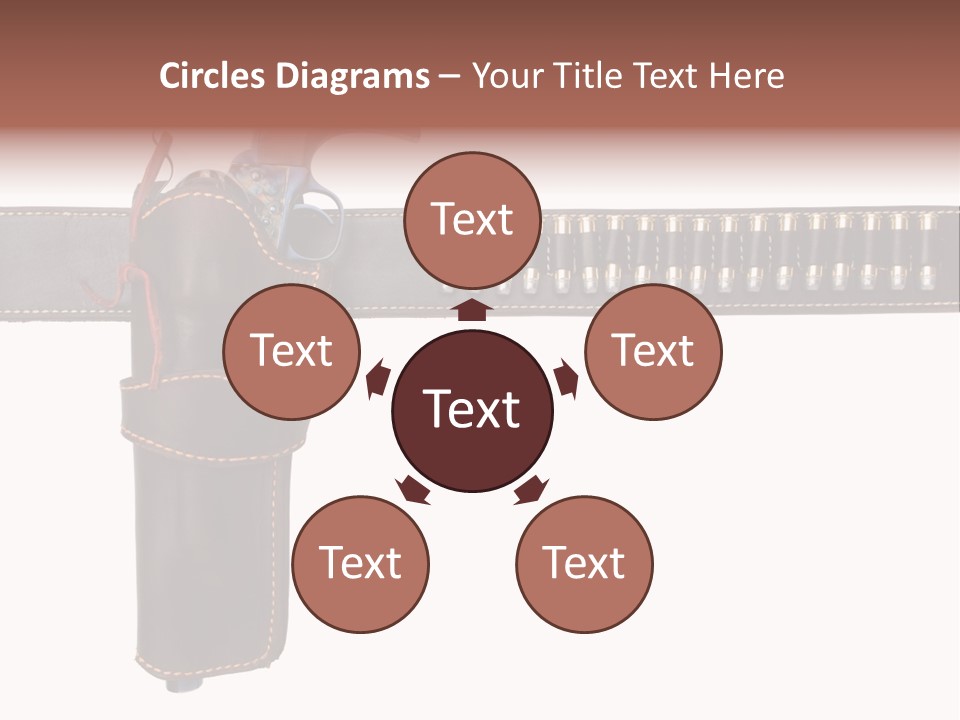 Isolated On White Isolated Horizontal PowerPoint Template