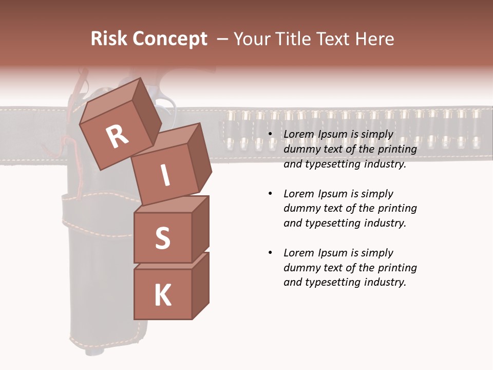 Isolated On White Isolated Horizontal PowerPoint Template