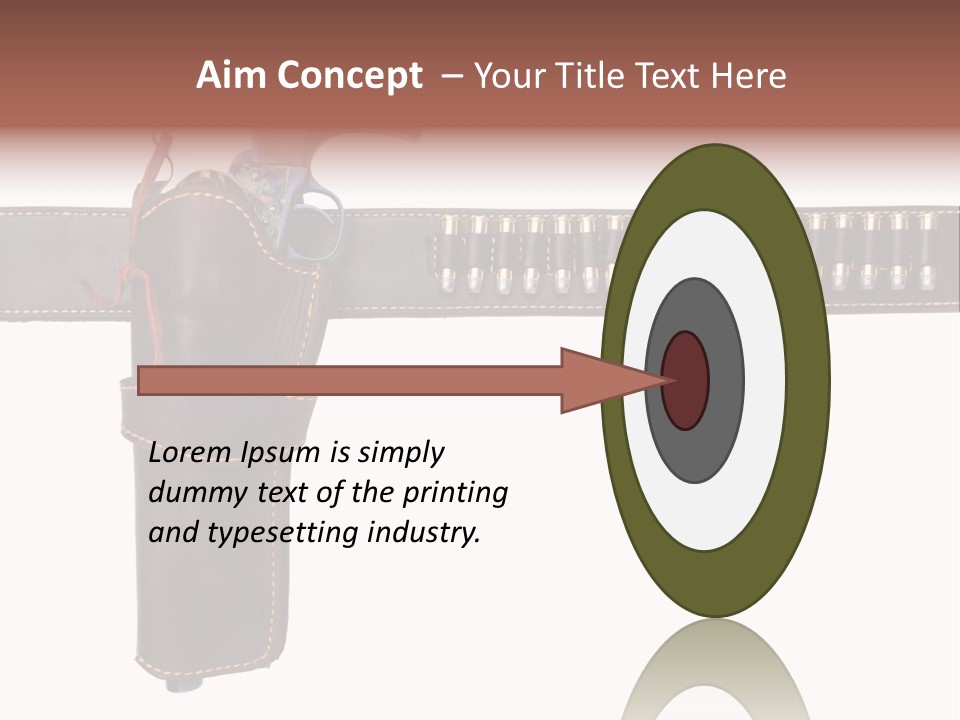 Isolated On White Isolated Horizontal PowerPoint Template