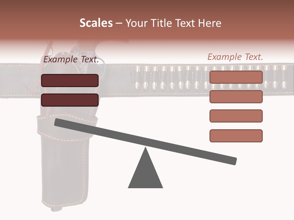 Isolated On White Isolated Horizontal PowerPoint Template