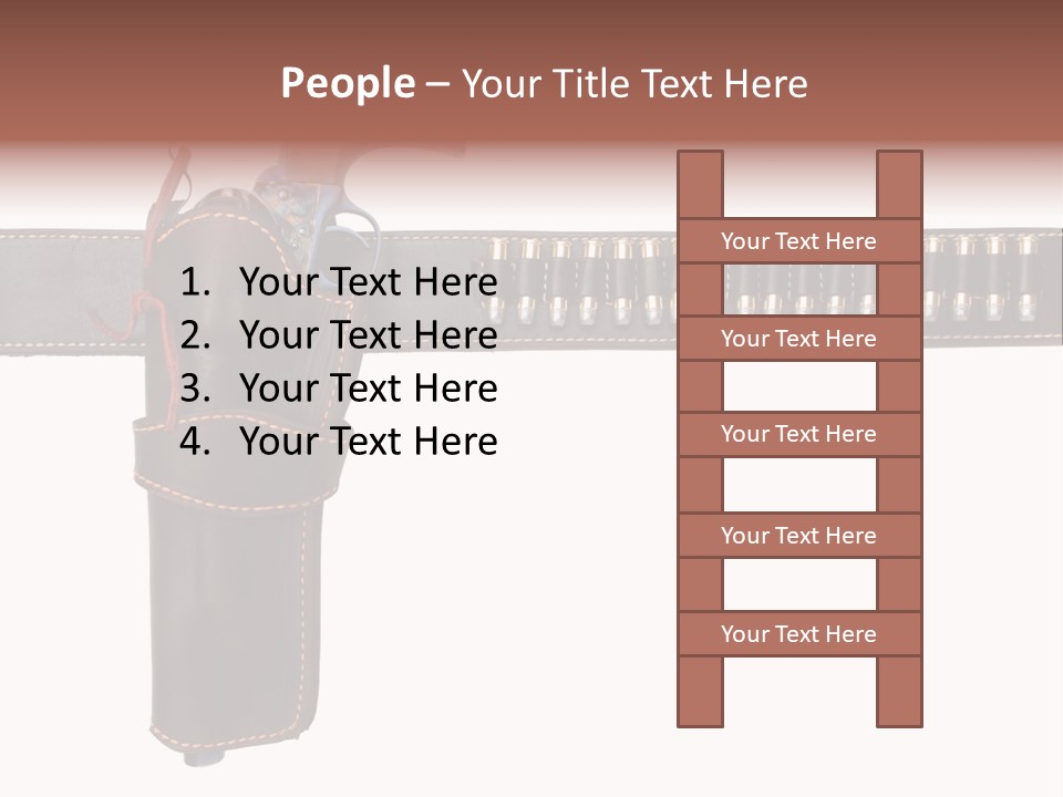 Isolated On White Isolated Horizontal PowerPoint Template