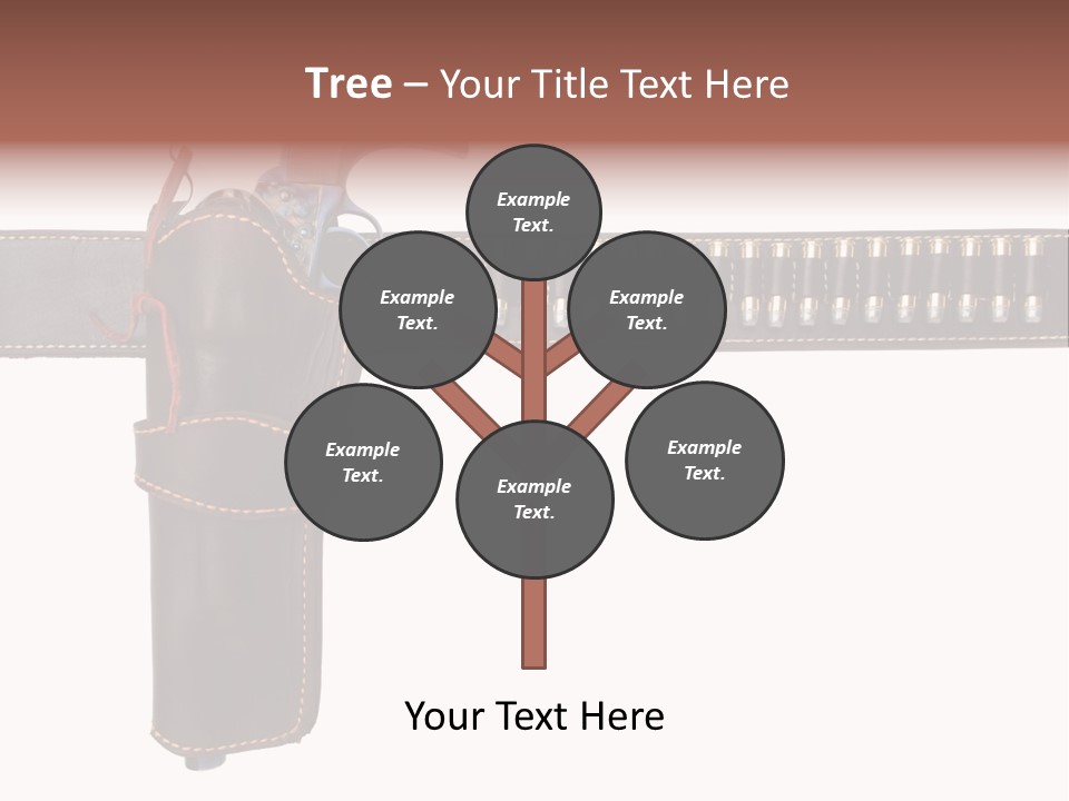 Isolated On White Isolated Horizontal PowerPoint Template