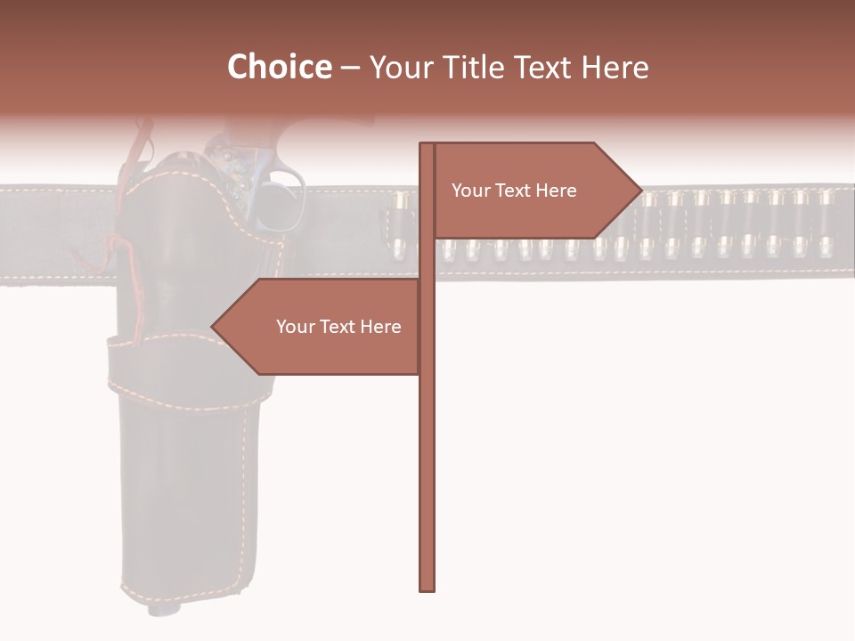 Isolated On White Isolated Horizontal PowerPoint Template