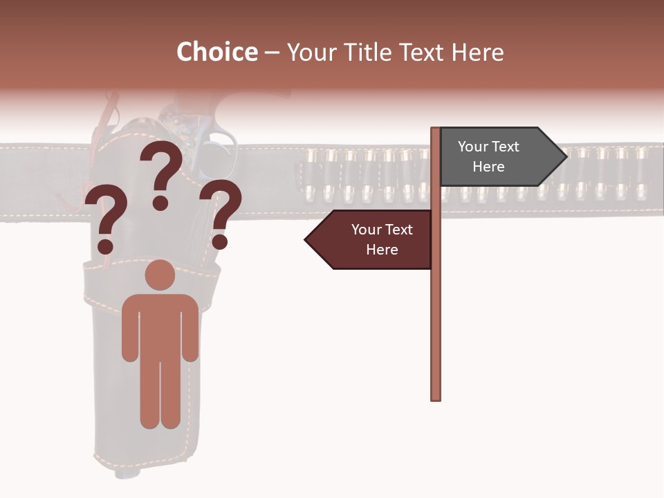 Isolated On White Isolated Horizontal PowerPoint Template