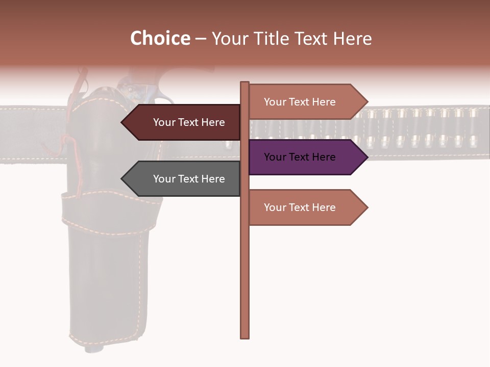 Isolated On White Isolated Horizontal PowerPoint Template