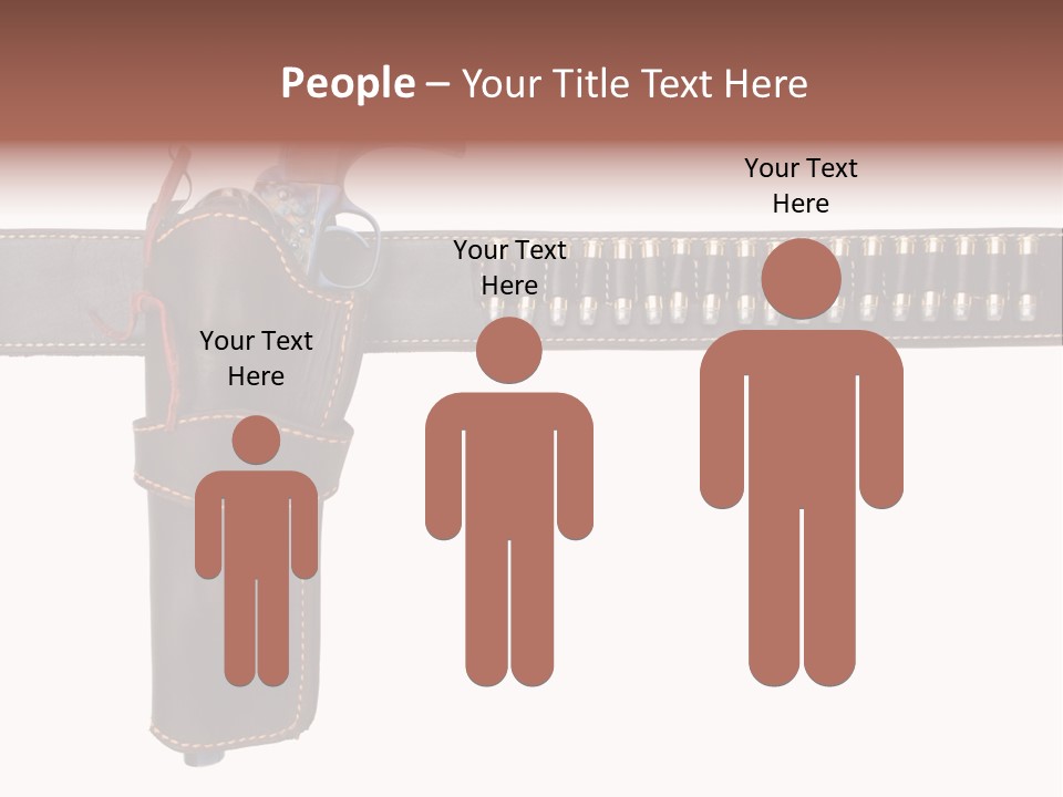 Isolated On White Isolated Horizontal PowerPoint Template