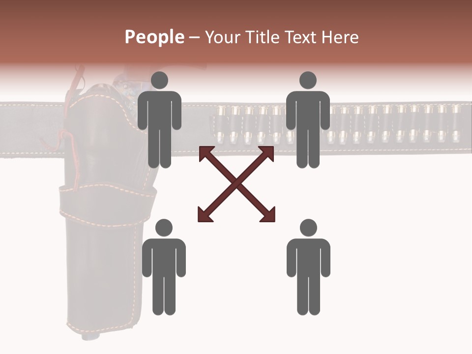 Isolated On White Isolated Horizontal PowerPoint Template