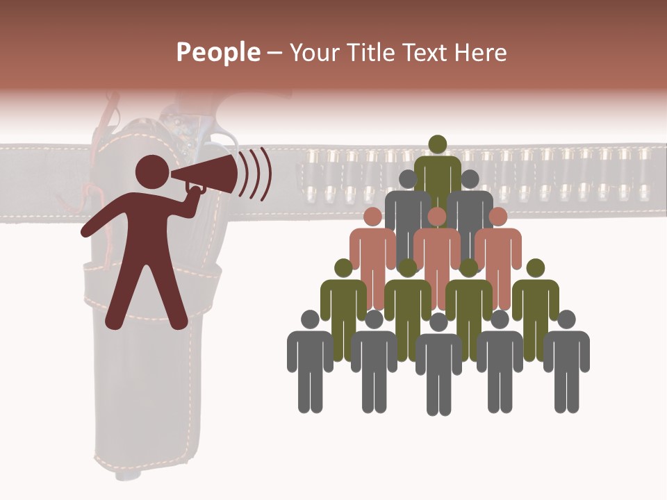 Isolated On White Isolated Horizontal PowerPoint Template