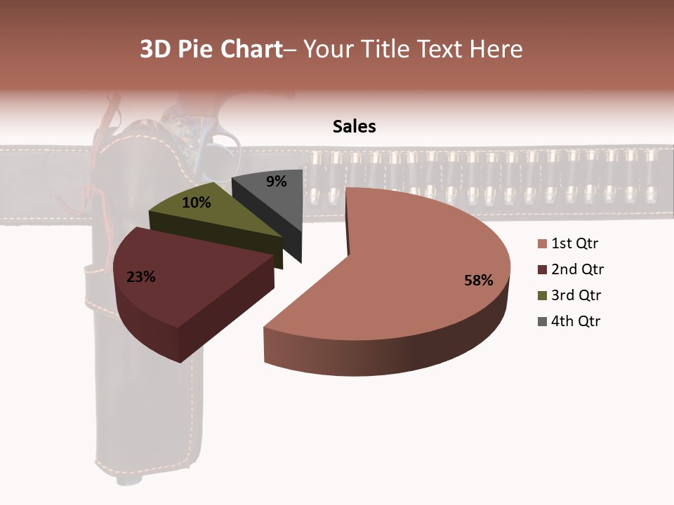 Isolated On White Isolated Horizontal PowerPoint Template