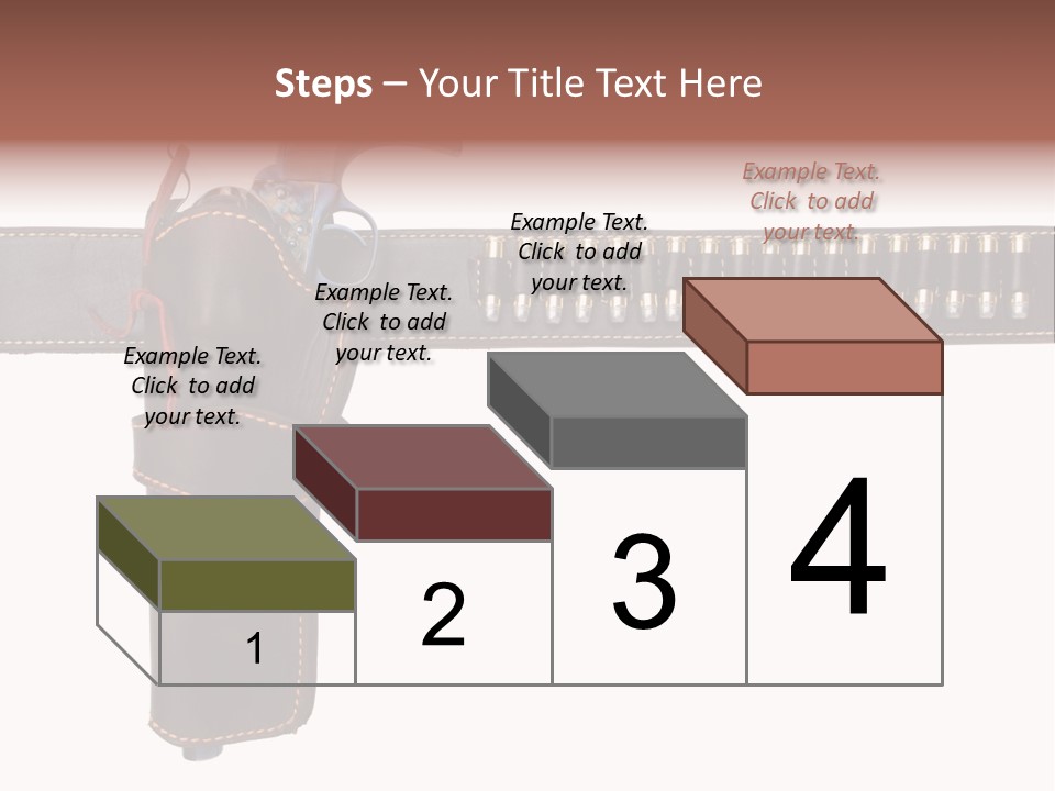 Isolated On White Isolated Horizontal PowerPoint Template