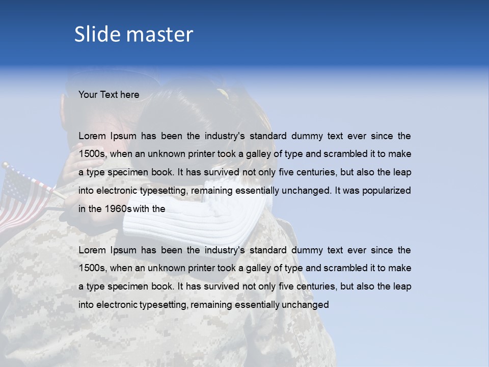 Uniform Dad States PowerPoint Template