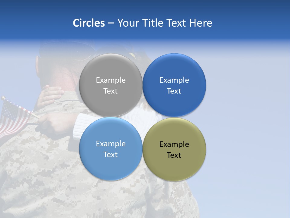 Uniform Dad States PowerPoint Template