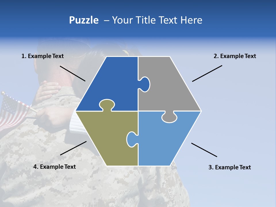 Uniform Dad States PowerPoint Template