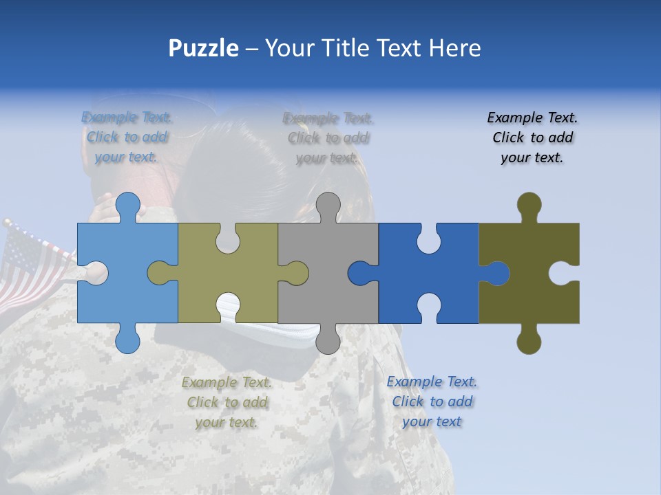 Uniform Dad States PowerPoint Template