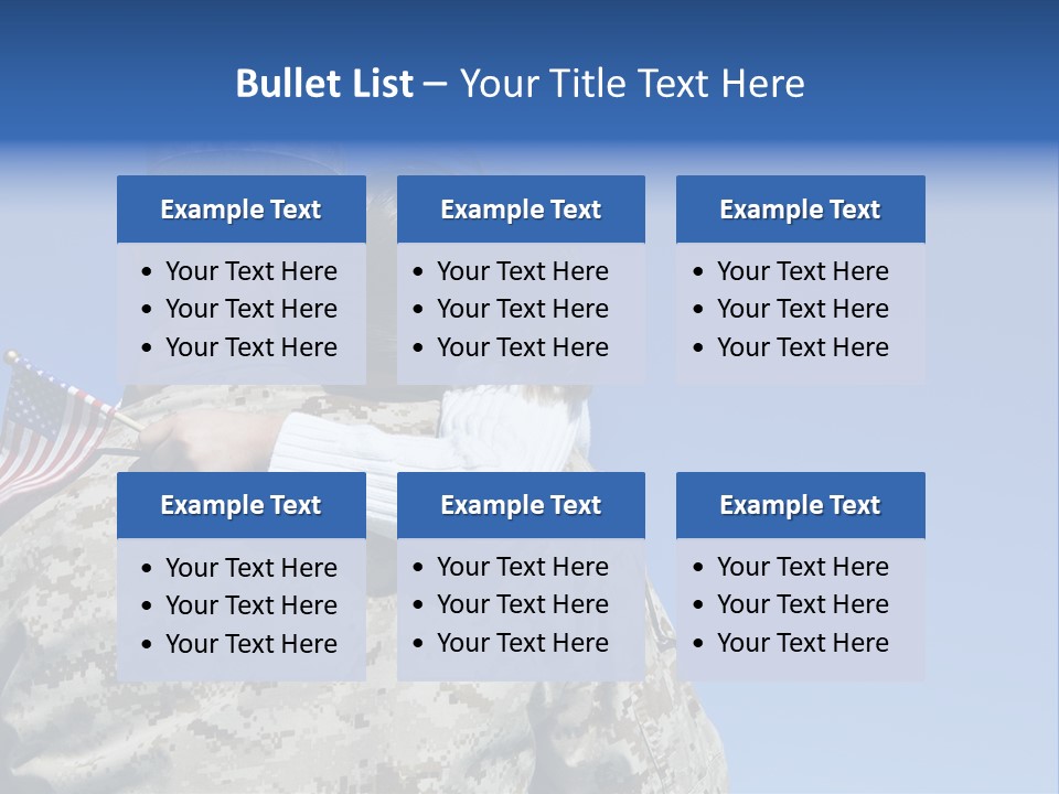 Uniform Dad States PowerPoint Template