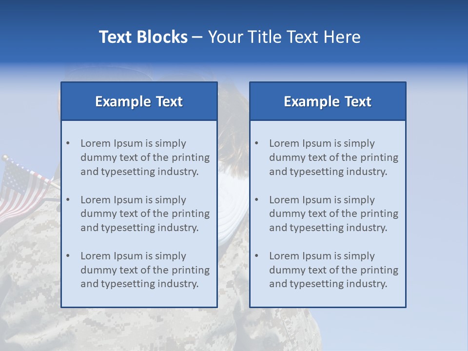 Uniform Dad States PowerPoint Template