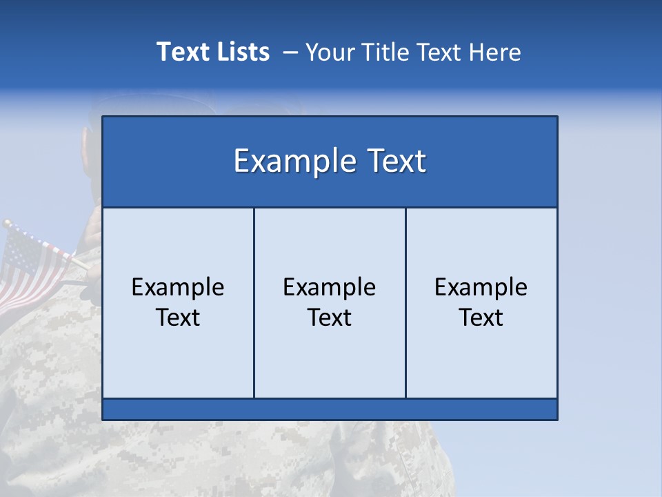 Uniform Dad States PowerPoint Template