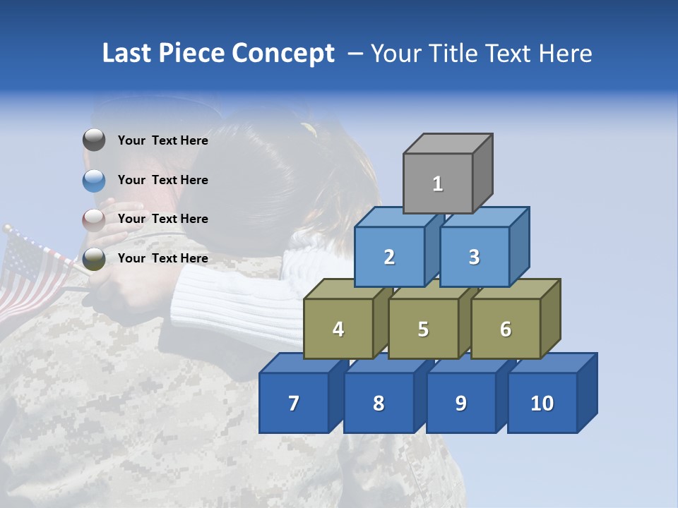 Uniform Dad States PowerPoint Template