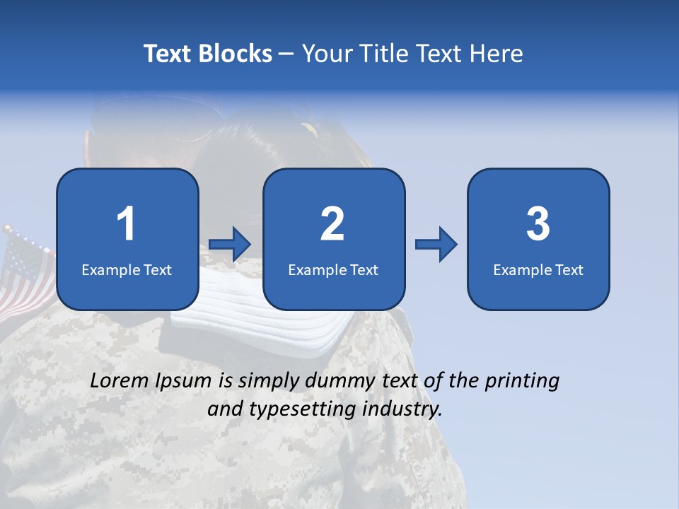 Uniform Dad States PowerPoint Template