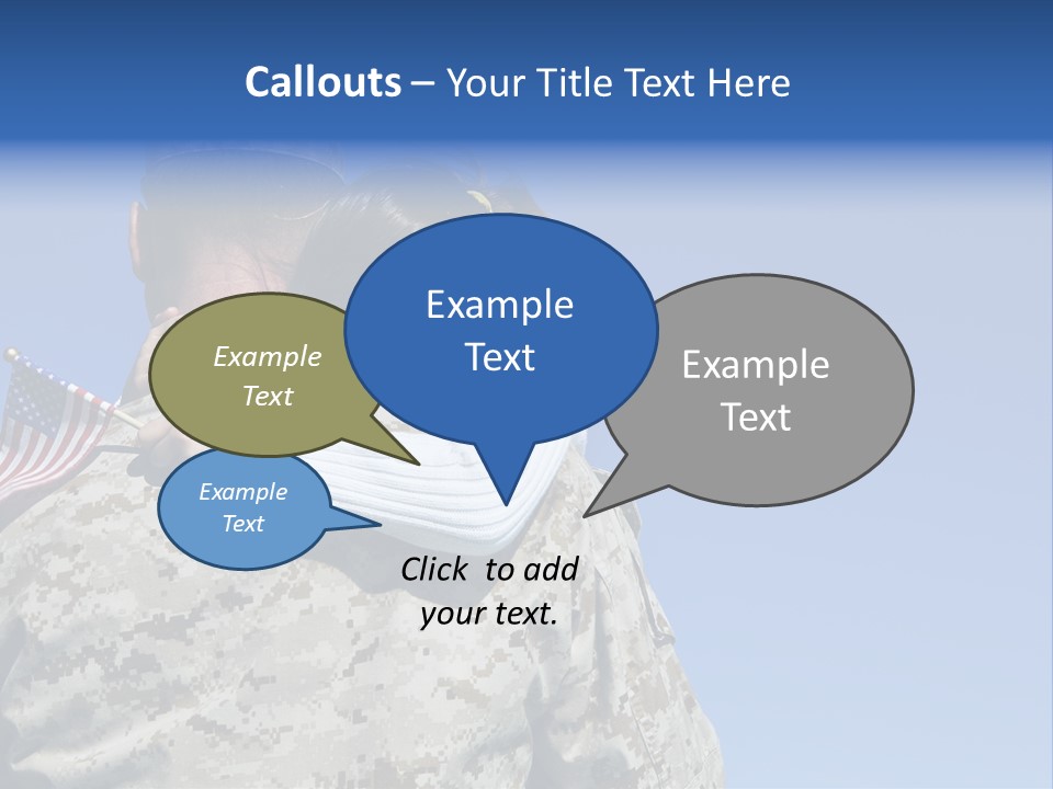 Uniform Dad States PowerPoint Template