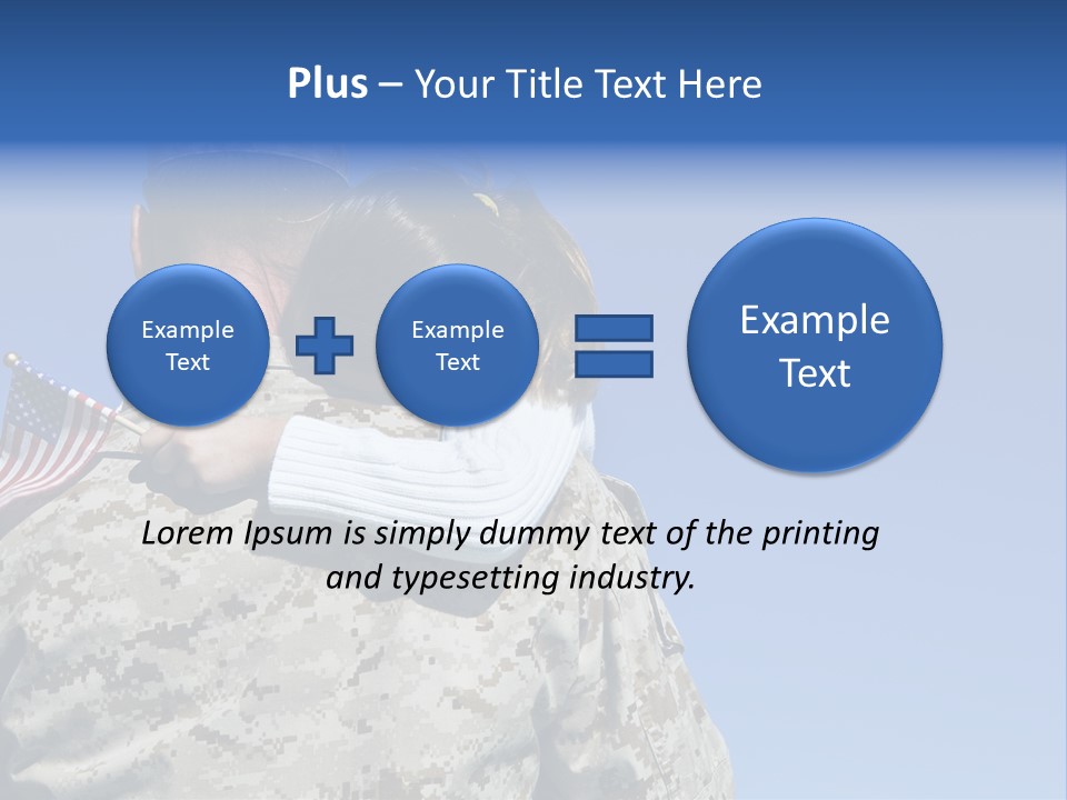 Uniform Dad States PowerPoint Template