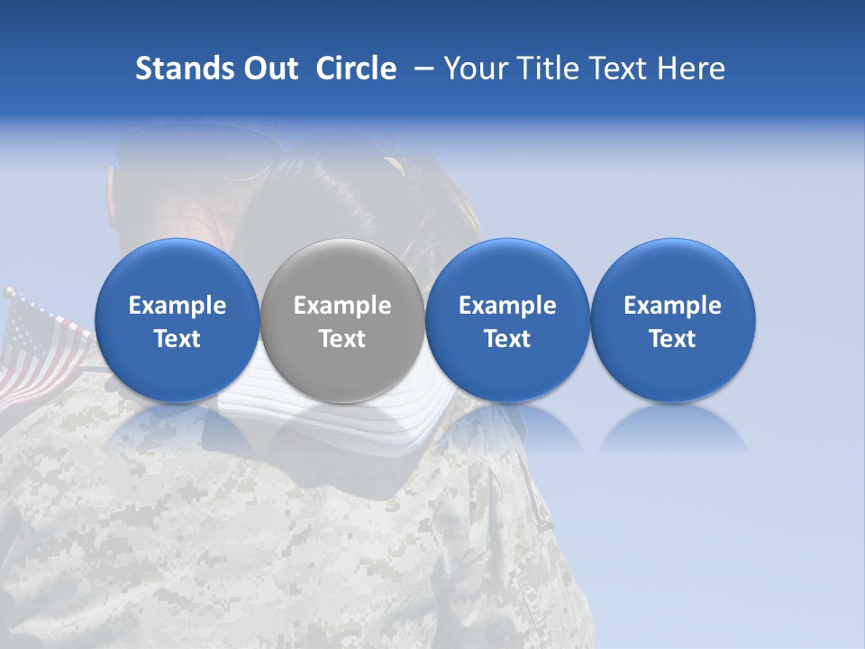 Uniform Dad States PowerPoint Template