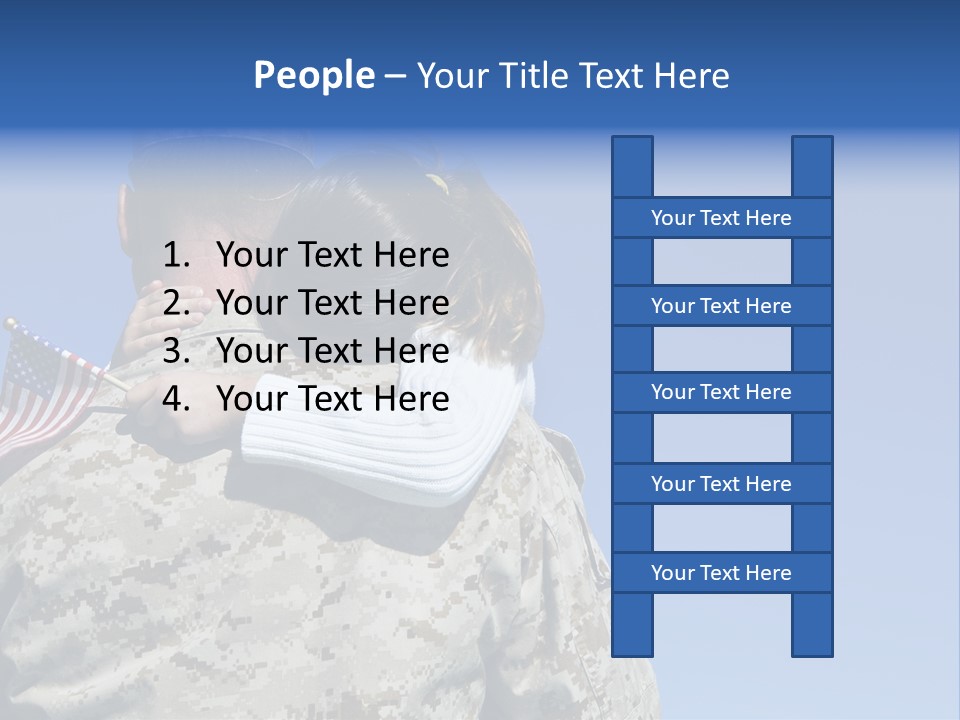 Uniform Dad States PowerPoint Template