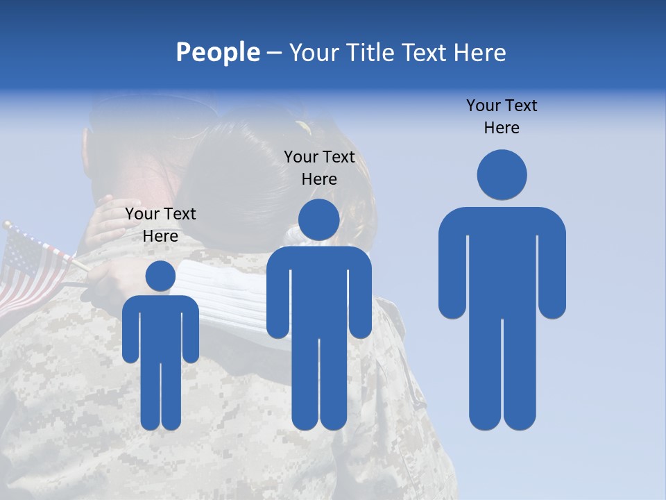 Uniform Dad States PowerPoint Template