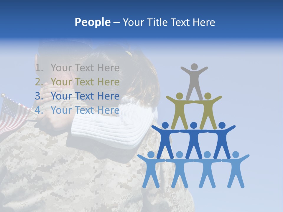 Uniform Dad States PowerPoint Template